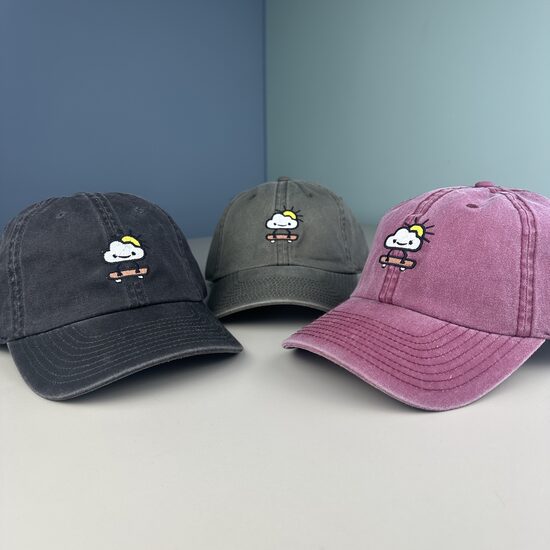 Cepure ar nagu Mākonis uz skrituļdēļa (washed)